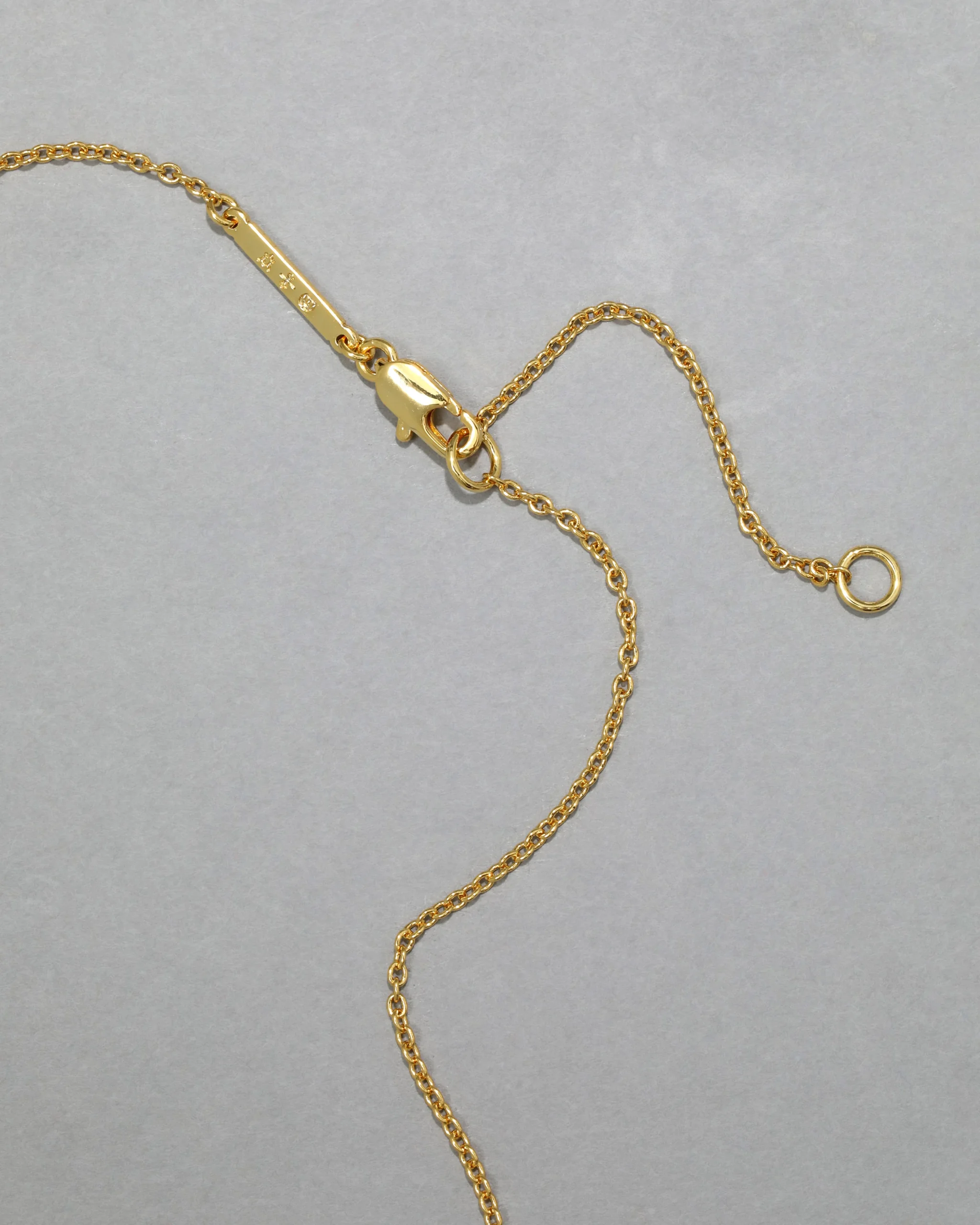 Gold Capped Crescent Lucite Necklace- Lipstick Red