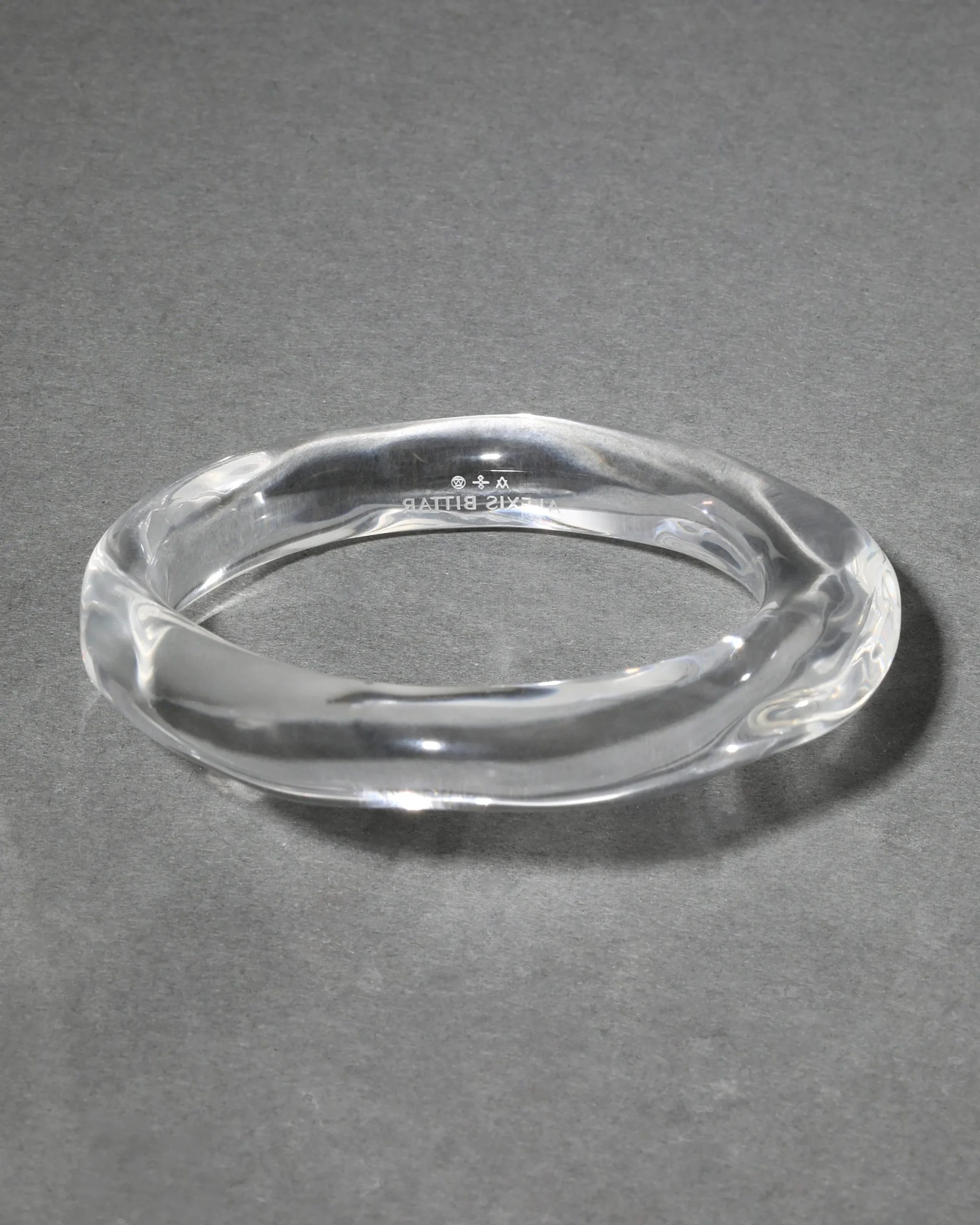 Liquid Lucite Bangle Bracelet