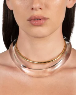 Liquid Lucite Collar Necklace