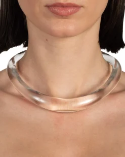 Liquid Lucite Collar Necklace