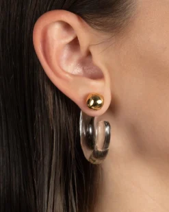 Liquid Lucite Front Back Hoop Earring