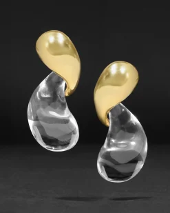 Liquid Lucite Modernist Earring