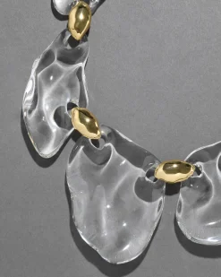 Liquid Lucite Pebble Necklace