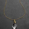 Liquid Lucite Teardrop Pendant Necklace