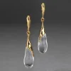 Liquid Lucite Teardrop Post Earring- Clear