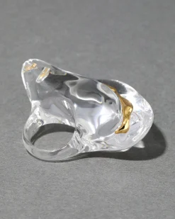Liquid Lucite Wave Ring