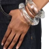 Liquid Lucite Wavy Bangle Bracelet