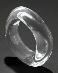 Liquid Lucite Wavy Bangle Bracelet