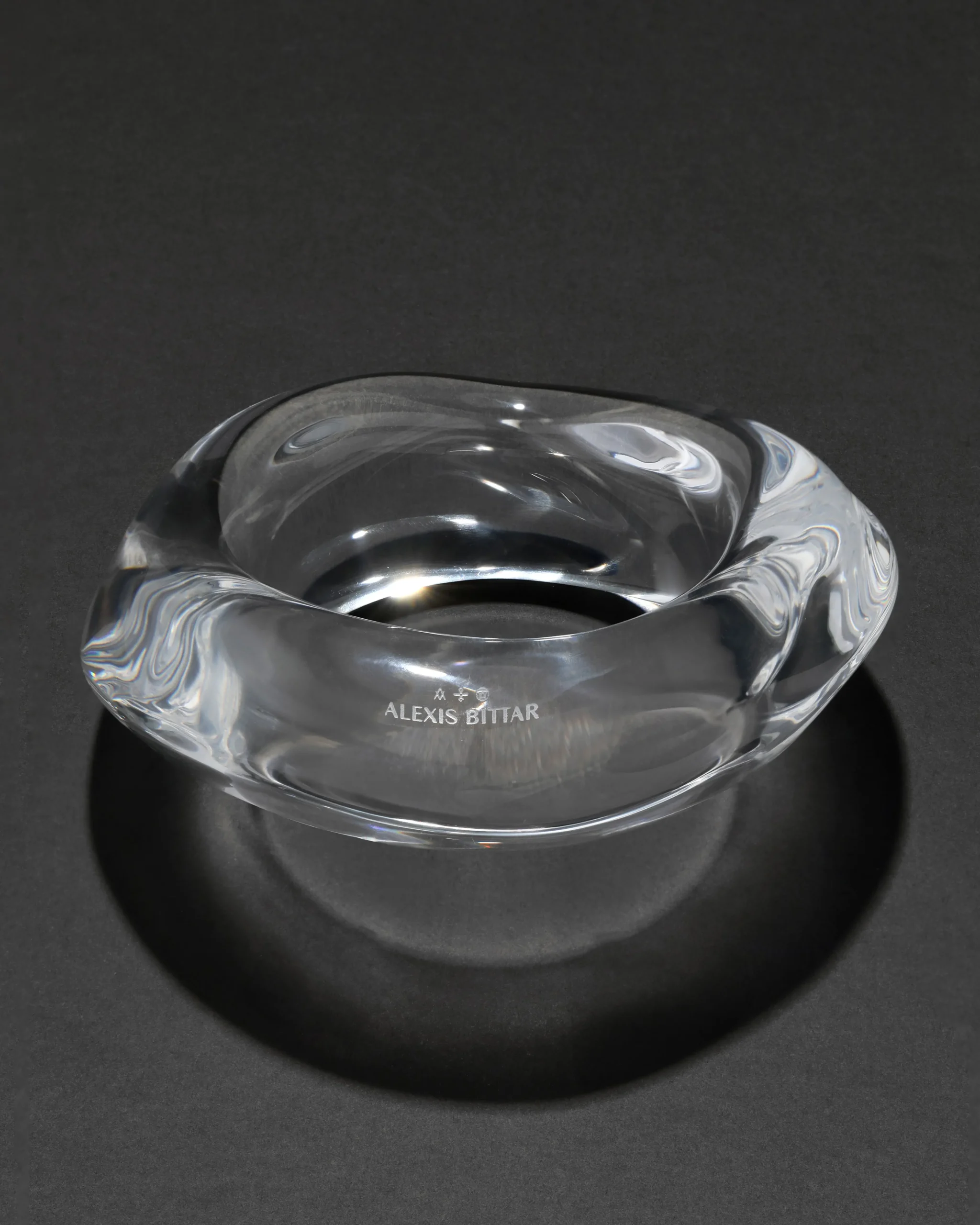 Liquid Lucite Wavy Bangle Bracelet