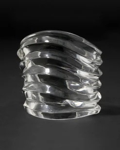 Liquid Lucite Wide Ripple Cuff