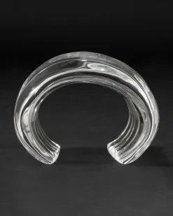 Liquid Lucite Wide Ripple Cuff