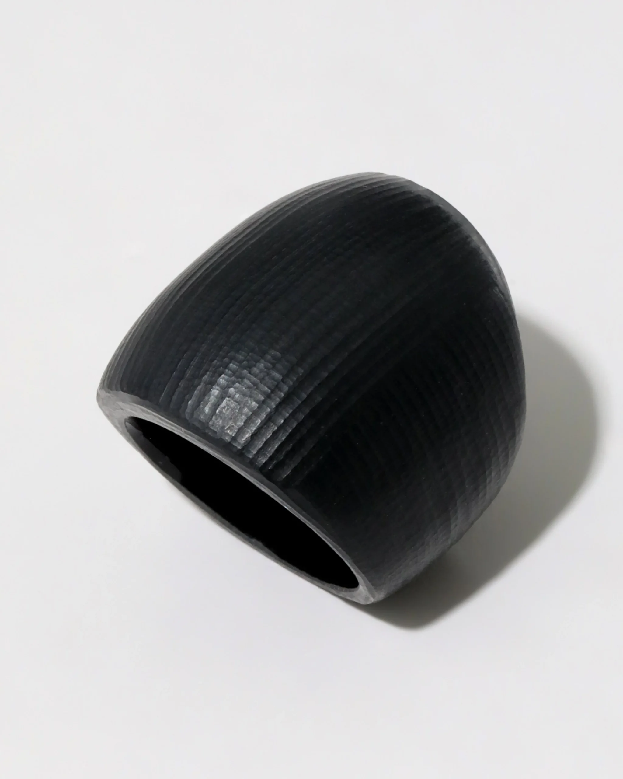 Lucite Block Ring- Black