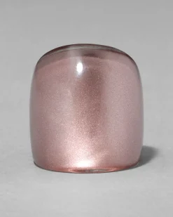 Lucite Block Ring- Dusty Rose