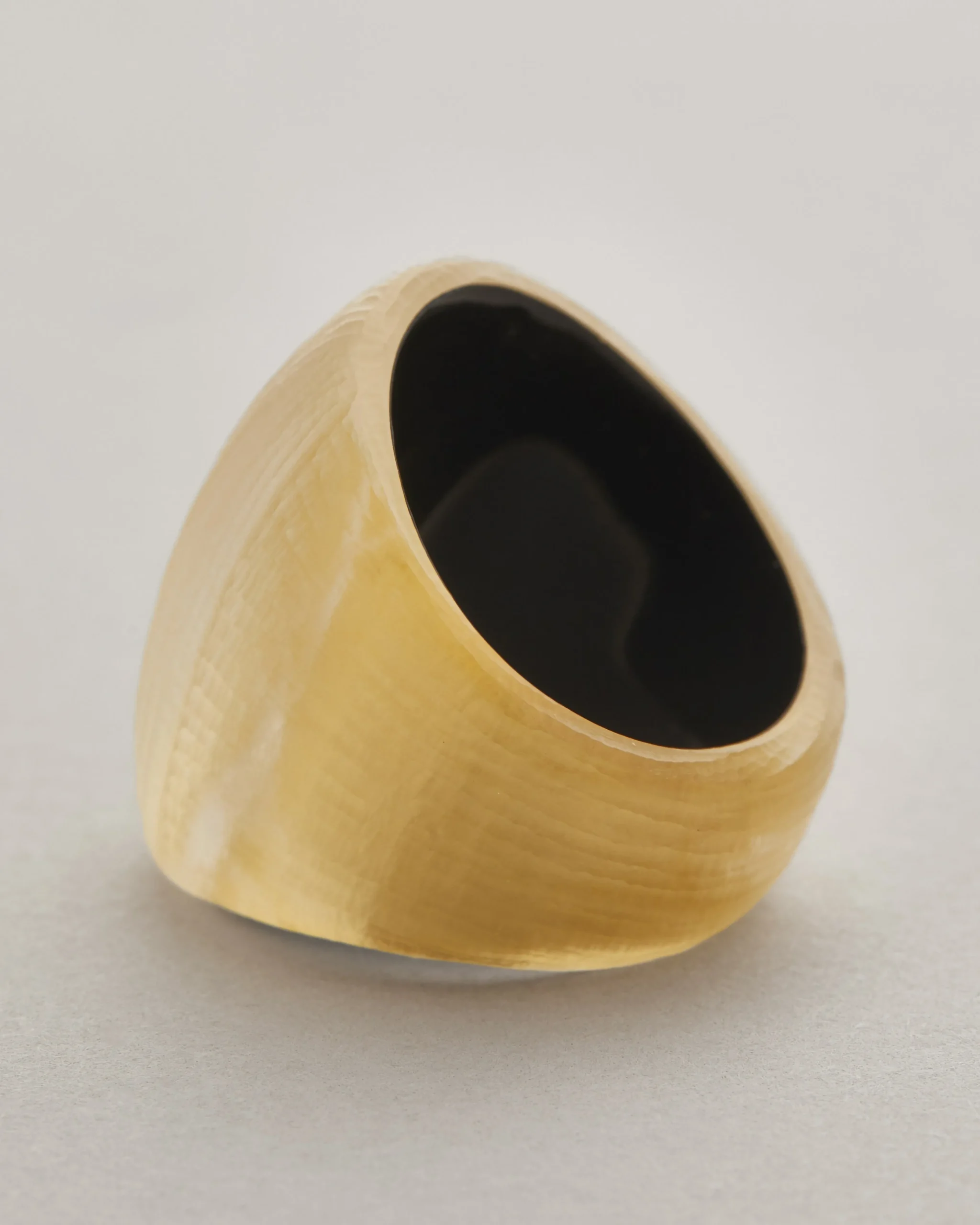 Lucite Block Ring- Gold