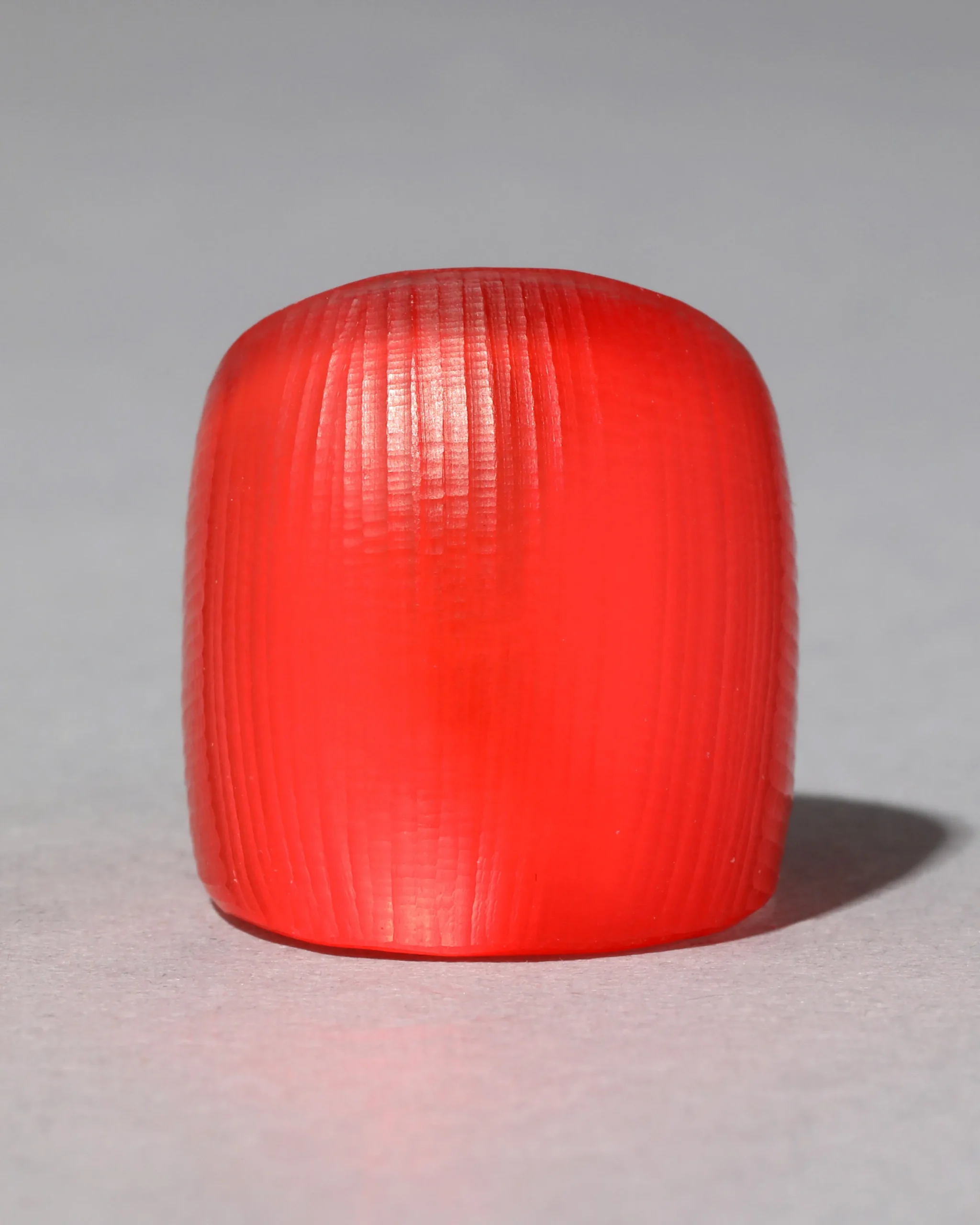 Lucite Block Ring- Lipstick Red