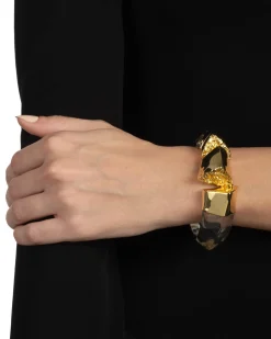 Lucite Brutalist Hinge Bracelet