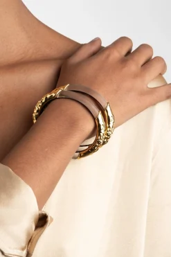 Lucite Brutalist Skinny Bangle- Black