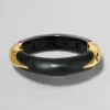 Lucite Claw Hinge Bracelet- Black