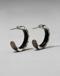 Lucite Crystal Hoop Earring- Dune