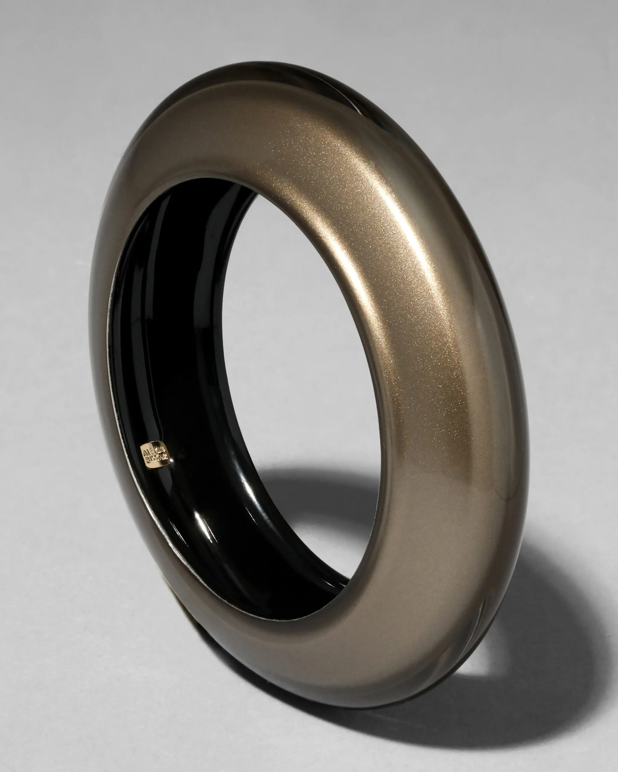 Lucite Saucer Bangle Bracelet- Dune