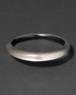 Lucite Skinny Bangle Bracelet- Warm Grey