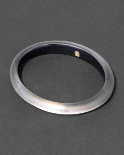 Lucite Skinny Bangle Bracelet- Warm Grey