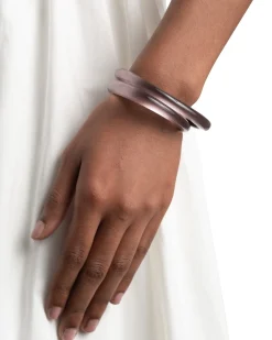 Lucite Skinny Bangle- Dusty Rose