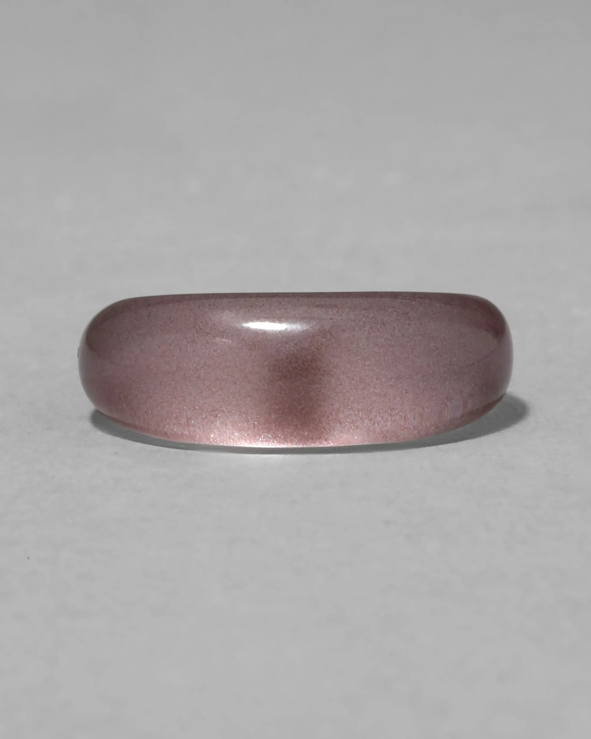 Lucite Tapered Ring- Dusty Rose
