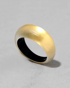 Lucite Tapered Ring- Gold