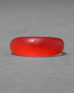 Lucite Tapered Ring- Lipstick Red