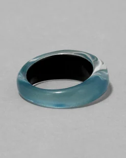 Lucite Tapered Ring- Metallic Sky
