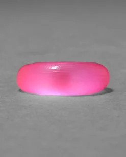 Lucite Tapered Ring- Neon Pink