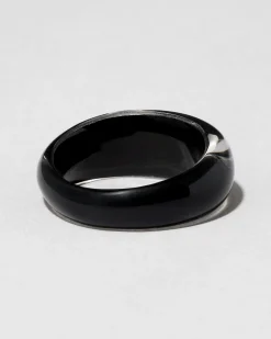 Lucite Tapered Ring- Onyx
