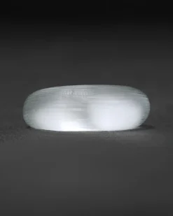 Lucite Tapered Ring- Silver