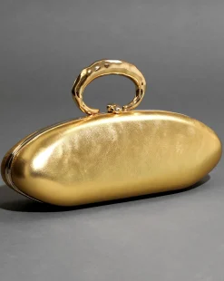 Molten Gold Bullet Minaudière- Gold