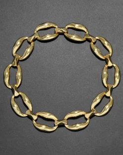 Molten Gold Link Necklace