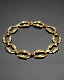 Molten Gold Link Necklace