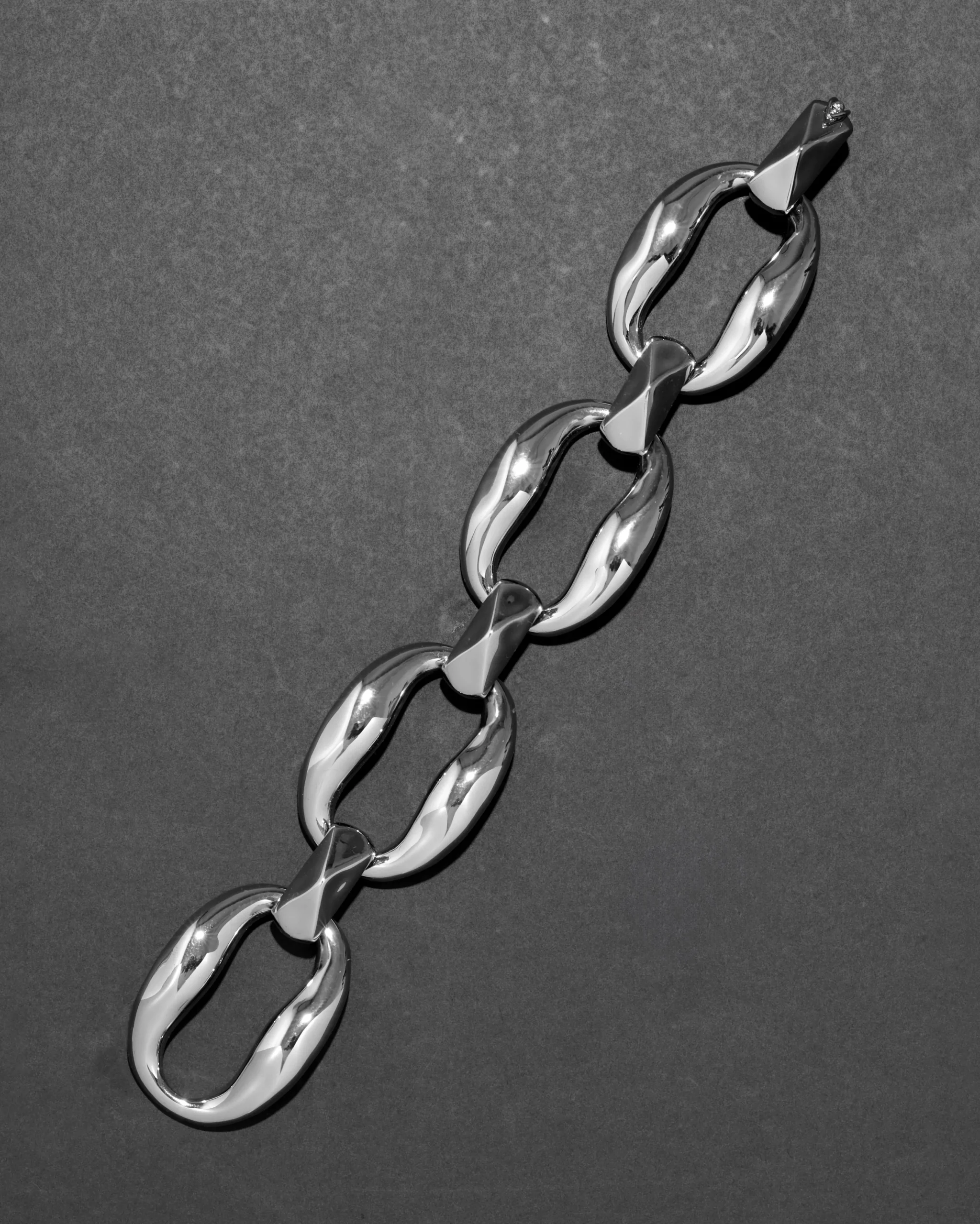 Molten Silver Link Bracelet