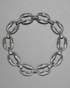 Molten Silver Link Necklace