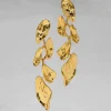Mosaic Molten Gold Post Earring