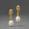 Perla Liquid Drop Post Earring