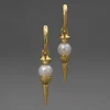 Perla Spear Drop Hoop Earring