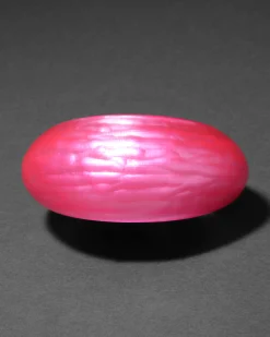 Puffy Lucite Tapered Bangle Bracelet- Neon Pink