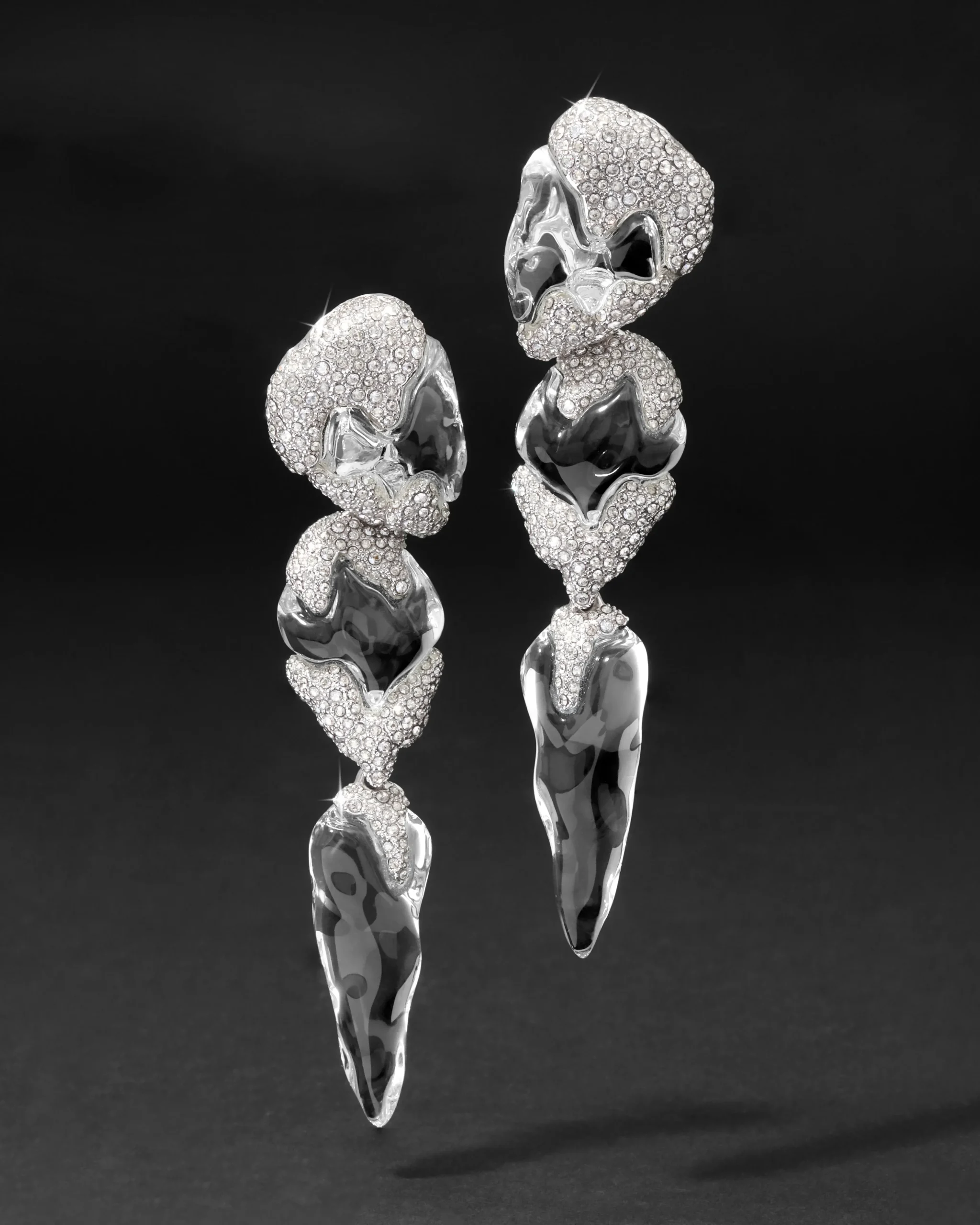 Silverlake Lucite Large Clip Earring