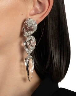 Silverlake Lucite Large Clip Earring
