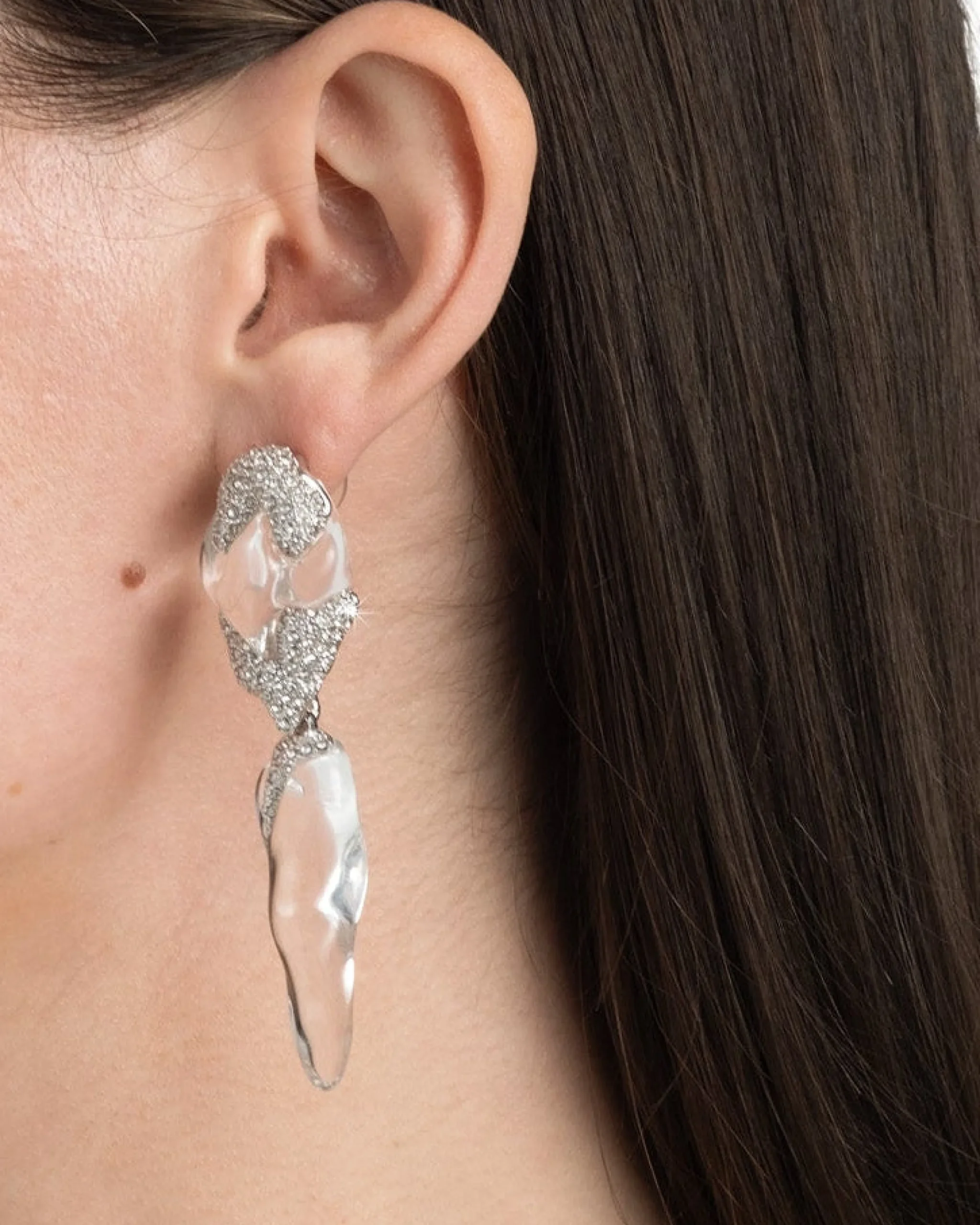 Silverlake Lucite Post Drop Earring