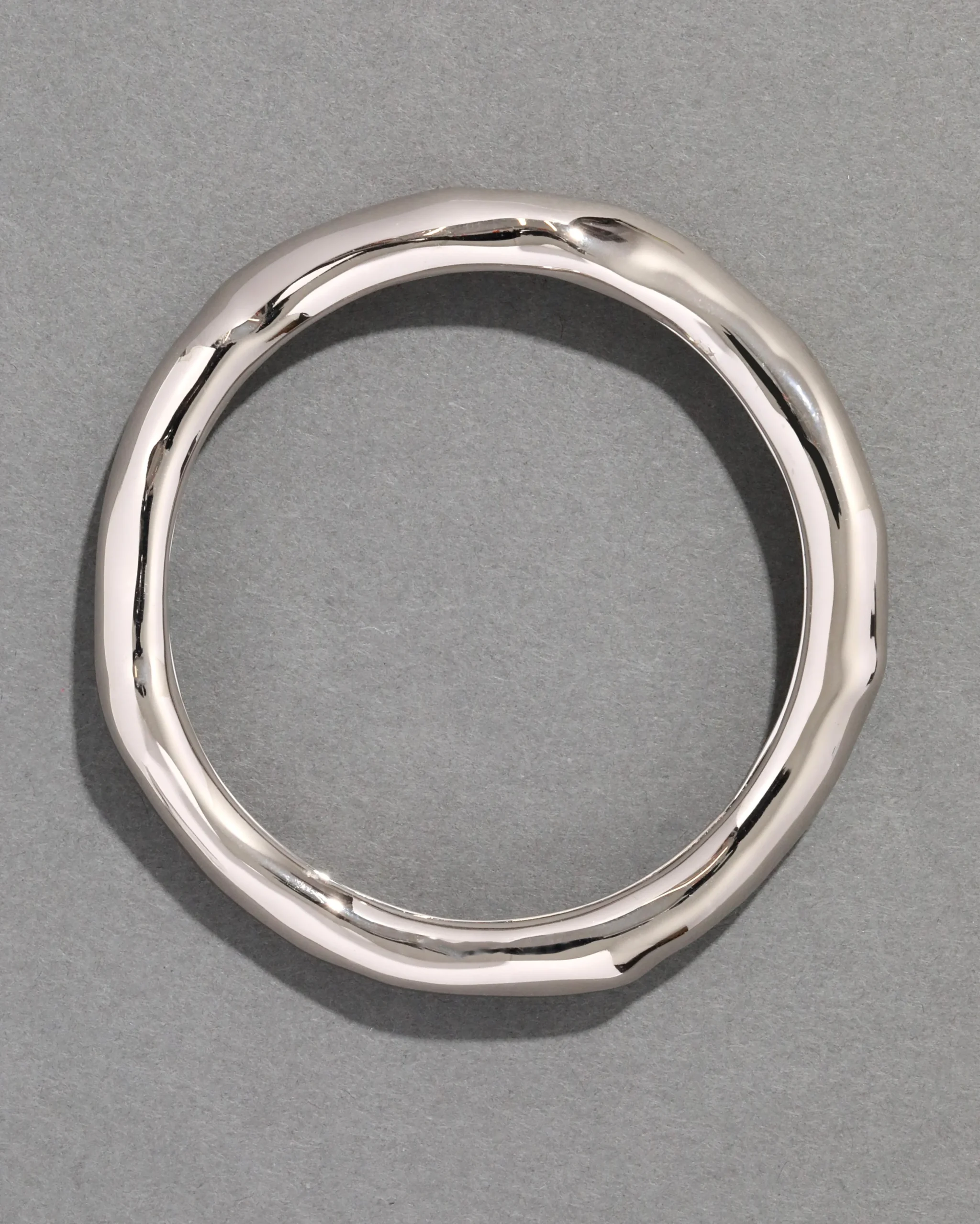 Small Molten Bangle Bracelet - Silver