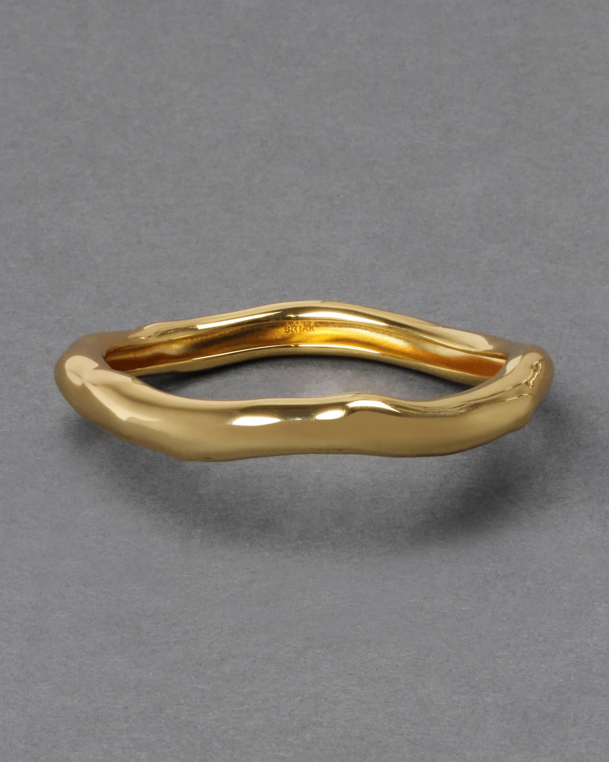 Small Molten Bangle Bracelet- Gold