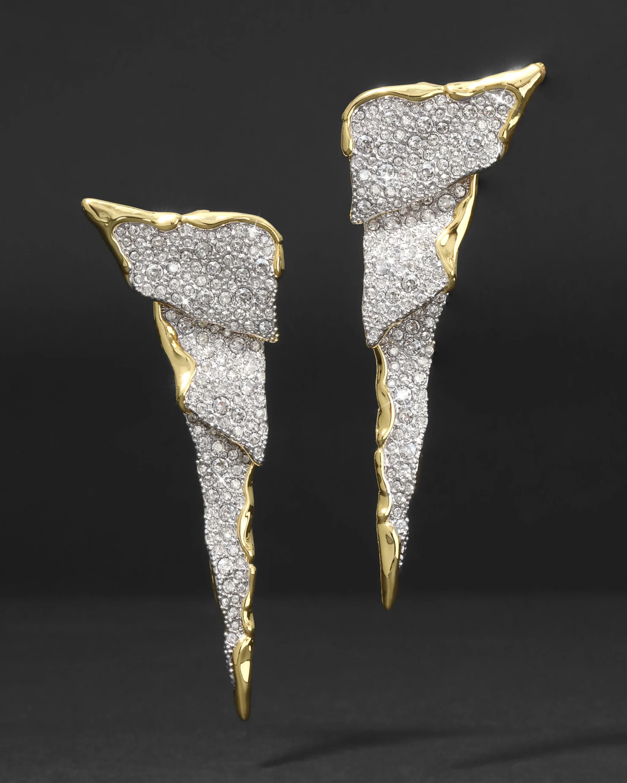 Solanales Crystal Cascade Post Earring