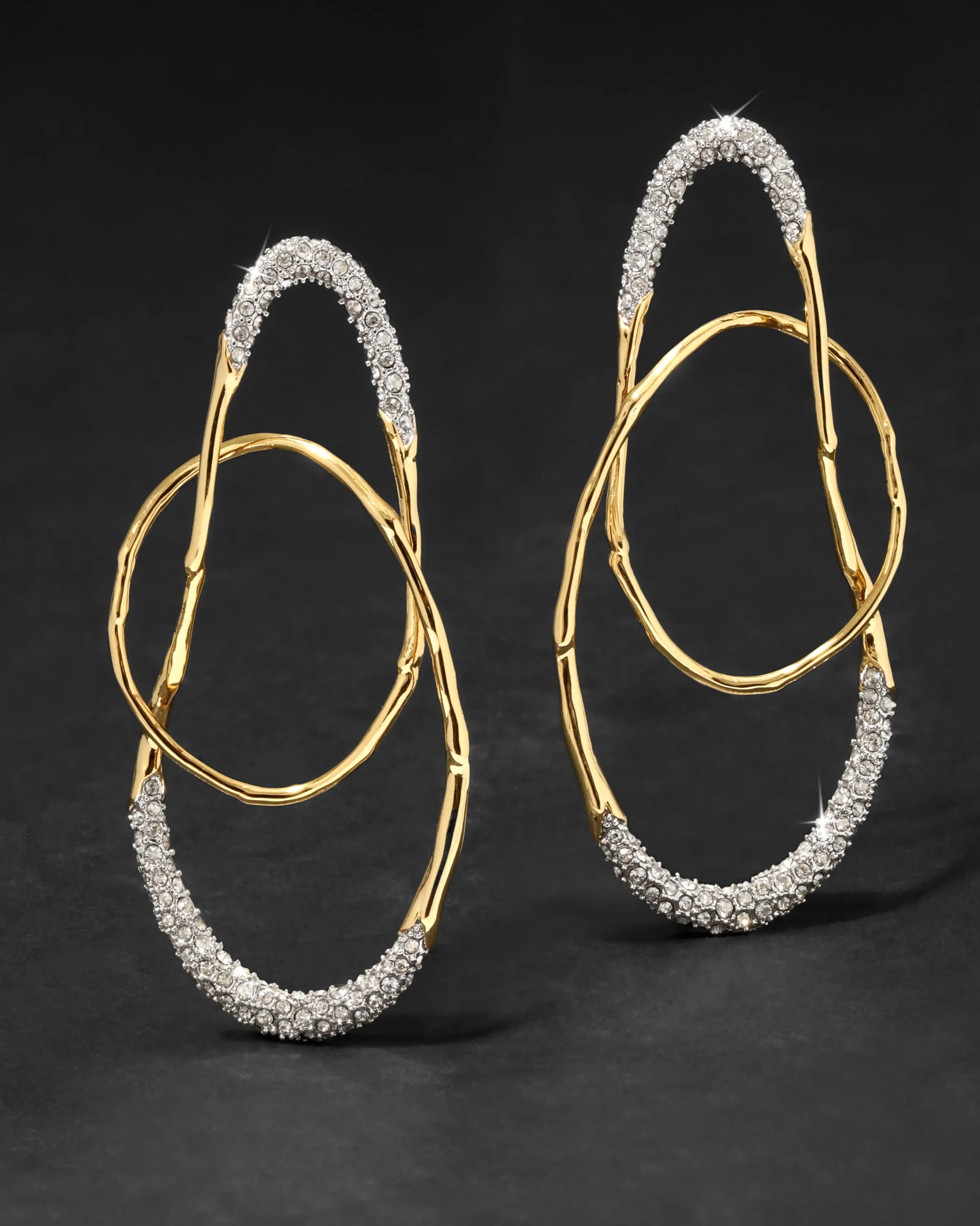 Solanales Crystal Large Orbit Earring